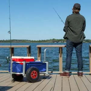 <span class=keywords><strong>Chariot</strong></span> de pêche à la <span class=keywords><strong>carpe</strong></span> en aluminium, Camping, léger, plage, grand ballon, à roulettes - Product Image 5