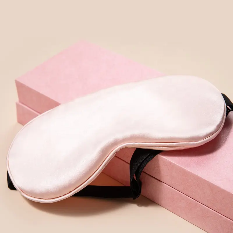 Masker tidur teduh tidur merah muda kualitas bagus tali dapat disesuaikan untuk wanita