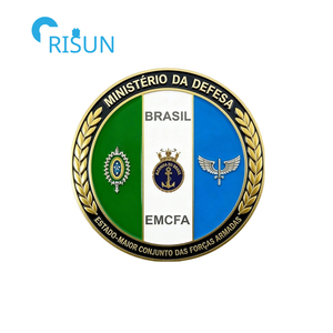 Souvenirs personnalisés Brésil, carte du Brésil avec drapeau, médaille des forces armées, pièces commémoratives, pièce <span class=keywords><strong>de</strong></span> défi personnalisée Brésil - Product Image 4