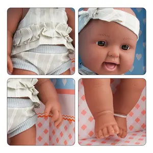Boneka Bayi Reborn 12 Inci Asli Bebe Bayi Laki-laki Karet Silikon Kit Boneka Vinil Penuh