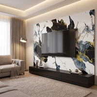 Panel de Pared Decorativo de PVC de Alta Gama, Moderno, Impermeable, Resistente al Fuego, Ecológico, Brillante, Insonorizante, de 1220x2440mm y 3mm de Grosor, para Dormitorio, Más Vendido