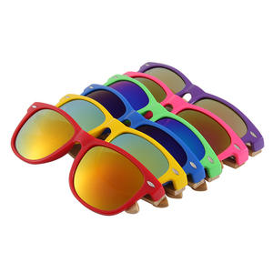 Gafas de sol de madera azules para mujer, protección UV400, moda, viajes, conducción, montura de PC, diseño ovalado grande - Product Image 4