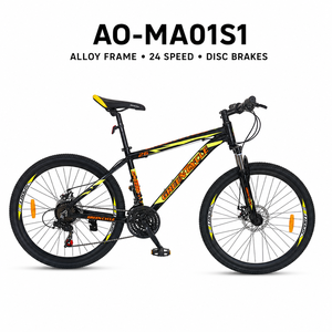 <span class=keywords><strong>Bicicleta</strong></span> de Montaña de Aluminio de 24 Velocidades de Marca Propia con <span class=keywords><strong>L</strong></span>-TWOO A3 V4008, Horquilla de Suspensión y Llantas de Aleación de Doble Pared - Product Image 1