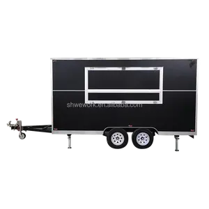 WeWork, передвижная кухня с окнами, грузовик быстрого питания, прицеп, полностью оборудованная тележка для кофе, мороженого, еды с колесами