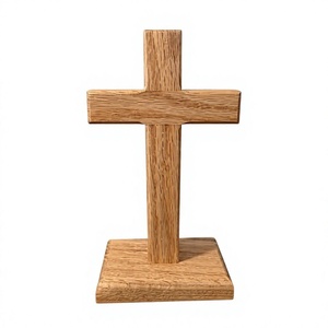 Escultura de Cruz de Madera Minimalista AZ ENTERPRISES, Decoración Religiosa para el Hogar, para Sala de Estar, Regalo para Recién Nacidos, Diseño Art Deco - Product Image 1