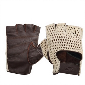 Guanti Senza Dita in Rete Marrone Vintage Simoni Racing GV4XL - Product Image 1