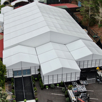 Tente blanche d'entrepôt de chapiteau de mariage de tente de partie de festival d'exposition extérieure de luxe de PVC 10x30m pour l'événement