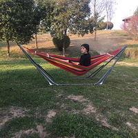 Support de hamac portable en acier pour camping et randonnée, avec moustiquaire et sac de transport
