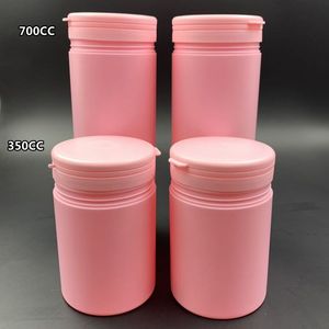 Stock Plastic Medicine Pill Bottles With Sealer 300CC Empty Vitamin Supplement Bottles HDPE Plastic Capsule Bottle