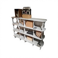 Console de canapé en bois noir de luxe contemporain, décoration d'intérieur moderne, meubles avec rangement en acier inoxydable pour le salon