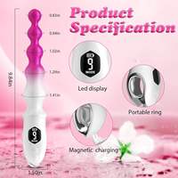 Vibrateur anal et plug anal YG - Masseur de prostate étanche IPX6 pour le plaisir des hommes et des femmes