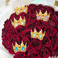 Bestseller Barocke Runde Kleine Strass-Tiara Krone Neue Tortendeko-Zubehör und Blumenstrauß-Kuchendekoration Partyzubehör