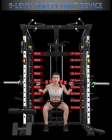 Rack de musculation multifonctionnel Multi-Smith, machine Smith multifonctionnelle, équipement de musculation pour la maison et les salles de sport commerciales, pour la musculation et l'entraînement de force.