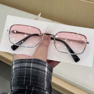 Lunettes de soleil carrées vintage en alliage avec logo personnalisé 2025, protection UV400, petite monture rectangulaire pour hommes et femmes - Product Image 6