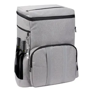 supplier grey waterproof oxford 6 can disposable insulated large capacity cooler backpack kayak fish cooler bag six pack outdoor