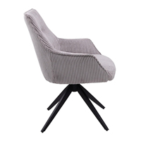 Fauteuils tissés classiques nordiques en velours, chaises de salle à manger modernes
