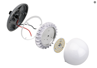 Ampoule LED pour volailles, 48V DC, anti-ammoniac, étanche IP67, pour élevage de poulets, ampoule LED à intensité variable