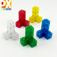 Ensemble de blocs de construction en plastique solide, blocs magnétiques pour un jeu créatif