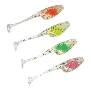 Spinpoler TPR Flottant Jerk Bait Shad Minnow Leurre de pêche souple 10x Appât artificiel fort Split Tail <span class=keywords><strong>Drop</strong></span> <span class=keywords><strong>Shot</strong></span> Bass Pike Zander - Product Image 4