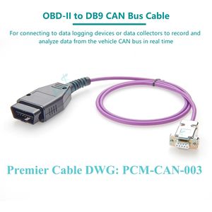 OBD-II to DB9 Data Logger OBD2 16Pin CAN Bus Cabo para Auto Car Truck Bus Vehicle Manutenção Diagnostic Monitor Testing - Product Image 3