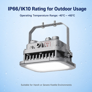 ไฟ LED ป้องกันการระเบิด UL FCC 60W 100W 200W IP66 IK10 ปรับค่า CCT ได้ ติดตั้งง่าย สำหรับพื้นที่อุตสาหกรรมอันตราย - Product Image 5