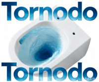 WC mural Tornodo facile à installer avec option réservoir encastré pour salle de bain, hôtel, vente en gros pour projets de construction
