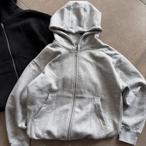 เสื้อฮู้ดดี้ผ้าคอตตอน 100% หนัก 380 แกรม คุณภาพสูง สไตล์วินเทจฟอกสี พร้อมฮู้ดขนาดใหญ่ ทรงหลวมสำหรับผู้ชาย รับสกรีนโลโก้ตามแบบ - Product Image 6