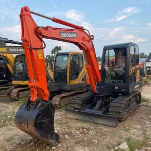 Used Doosan DH60-7 Excavator Korea Original <b>Solar</b> 60 5.8 Ton Wheel Digger Hydraulic Machinery Engine Gearbox <b>Pump</b> Highly Cost - Product Image 2