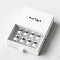 Cajas de Cartón Plegables Personalizadas con Estilo Deslizante para Ampollas de Péptidos de 3 ml, Cajas de Papel Personalizadas para 2 Viales