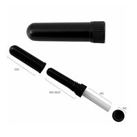 Inhalateur Nasal d'Aromathérapie Artisanale Sérigraphié Sans BPA, Bâtonnet Vaporisateur Vide en Plastique pour Huiles Essentielles et Parfums