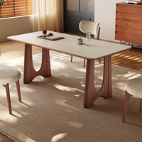 Meubles de salle à manger haut de gamme, ensembles de tables à manger, luxe, 6 chaises, table à manger moderne en bois