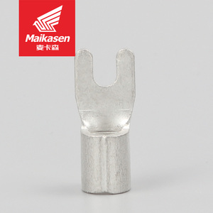 Voor Ul Gecertificeerd Snb 1.5-25mm2 22/16/14/12/10 // 8/6/4/2 Awg Koperdraadterminal Niet-Geïsoleerd/Naakt/Bloot Furcate/Vork/U/Y schop - Product Image 2