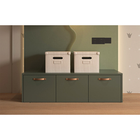 NOVA ensemble de meubles de chambre d'enfants cadre de lit pour enfant ensemble de lit moderne en bois pour enfants avec armoire latérale et armoire