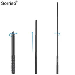 SORRISO Palo Selfie de 0.7m-3m, Soporte de Escritorio, Trípode, Barra de Extensión, Barra para Bullet Time, Compatible con Insta360 GoPro DJI Action - Product Image 3