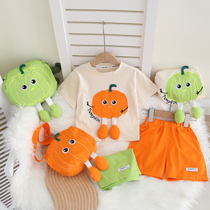 Solo servicio OEM Verano Nuevos diseños Casual Niños 2 piezas Pantalones cortos de manga corta Conjuntos Cómodos - Product Image 2