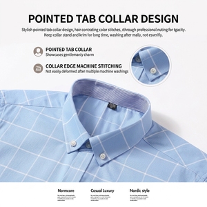 Magliette a Maniche Lunghe da <span class=keywords><strong>Uomo</strong></span> Personalizzate OEM/ODM, Camicie Formali Maschili con Logo Personalizzato - Product Image 3