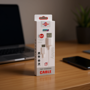 Cavo dati Wzchulup 3A a ricarica rapida da tipo C a USB 2.0 per telefono cellulare, rivestimento in TPE schermato in rame puro da 1 metro - Product Image 2