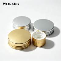 Bouchon à vis double ligne argentée or mat avec fermeture en aluminium, portable et écologique, durable pour bouteilles