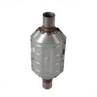 Convertisseur catalytique à trois voies en acier inoxydable à haut débit, certifié EPA, conforme à la norme Euro V, garantie 1 an, ajustement universel, essence