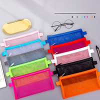 Trousse à crayons créative de grande capacité, imprimée, simple, petite, fraîche, en gaze transparente, pour cadeaux promotionnels et d'affaires