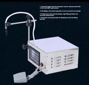 Máquina Llenadora de Líquidos CNC Semiautomática para Miel, Leche, Aceite Comestible, Perfume, Agua Mineral y Bebidas con Llenado Cuantitativo - Product Image 2