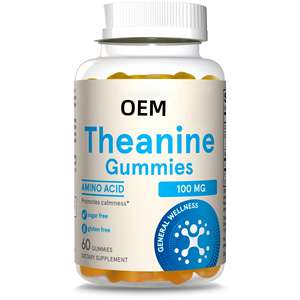 OEM Private Label L-Theanine Natural Gummies Healthy <b>Care</b> Energy Management Supplement 60 Count for Adult - Product Image 1