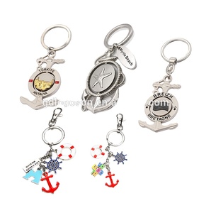 Vente en gros <span class=keywords><strong>de</strong></span> porte-clés <span class=keywords><strong>de</strong></span> gouvernail nautique Porte-clés corde à voile personnalisé Navires Marin Voile Porte-clés à hélice en métal marin Cadeaux <span class=keywords><strong>de</strong></span> voyage - Product Image 6