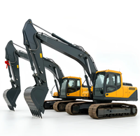 Excavatrice sur chenilles Hyundai R225LVS d'occasion en bon état, 22,57 tonnes, moteur d'origine, pour travaux routiers et miniers