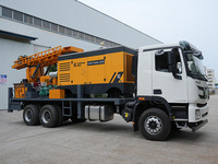 Foreuse de puits d'eau montée sur camion HOWO 6x4 de haute qualité, alimentée au diesel, avec marteau pneumatique, profondeur de forage max. 600 m
