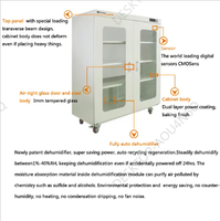 Armoire sèche industrielle Yunboshi 870L pour SMT, contrôle de l'humidité, ESD, IC, PCB, BGA, SMD, électronique, transformation alimentaire, 110/220V