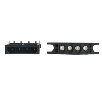 Conectores Eléctricos Automotrices JDS-04g de 4 Pines, Contacto de Alimentación de 125A, Longitud Personalizada, Carcasa de PC para PCB, Corriente Nominal de 45A