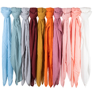 Mantas de muselina de bambú orgánico Unisex, suave y sedoso, ligero, transpirable, grande, 47x47 pulgadas - Product Image 1
