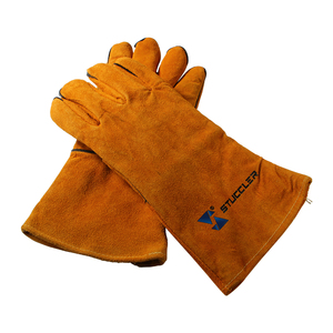 Stuccler ถุงมือนิรภัยหนังซ่อนแยก12 ", ถุงมือ250C ผ้าฝ้ายซับในทนความร้อนสำหรับการหล่อเครื่องประดับและอุปกรณ์ - Product Image 1