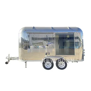 Baru lahir sertifikasi Ce buatan khusus rak dapur truk makanan kios es krim mobil Bar Trailer